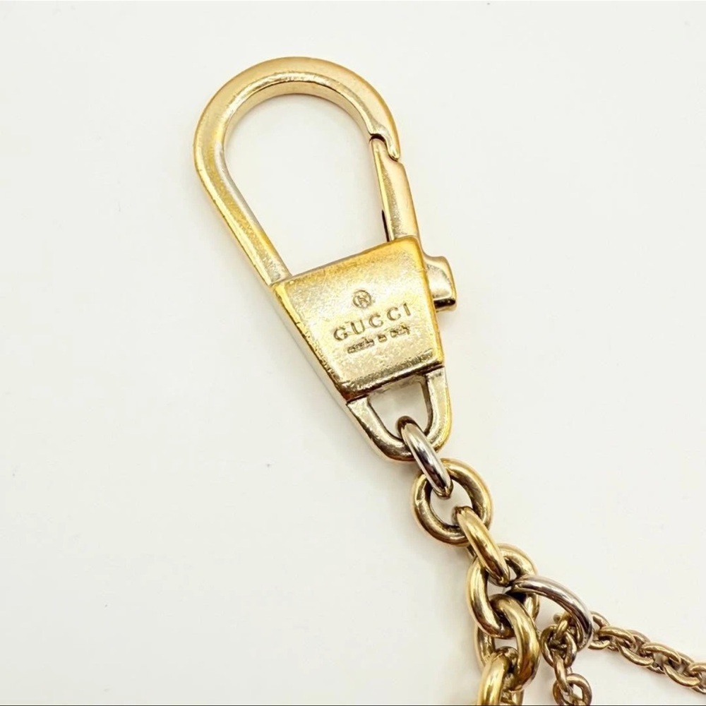 GUCCI Horsebit Bamboo Bag Keychain Cap Charm - Picture 6 of 10